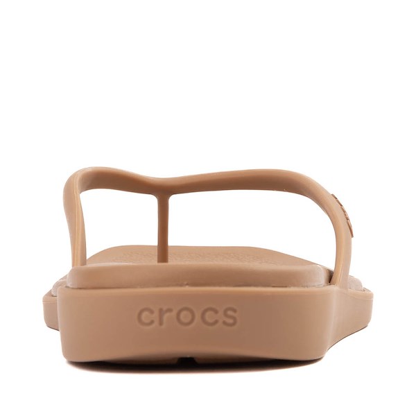 alternate view Womens Crocs Miami Flip Flop Sandal - Milk ChocolateALT4