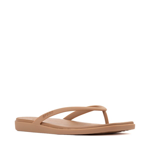 alternate view Womens Crocs Miami Flip Flop Sandal - Milk ChocolateALT5