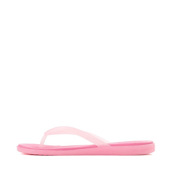 alternate view Womens Crocs Miami Jelly Round Toe Flip-Flop - Pink LemonadeALT1