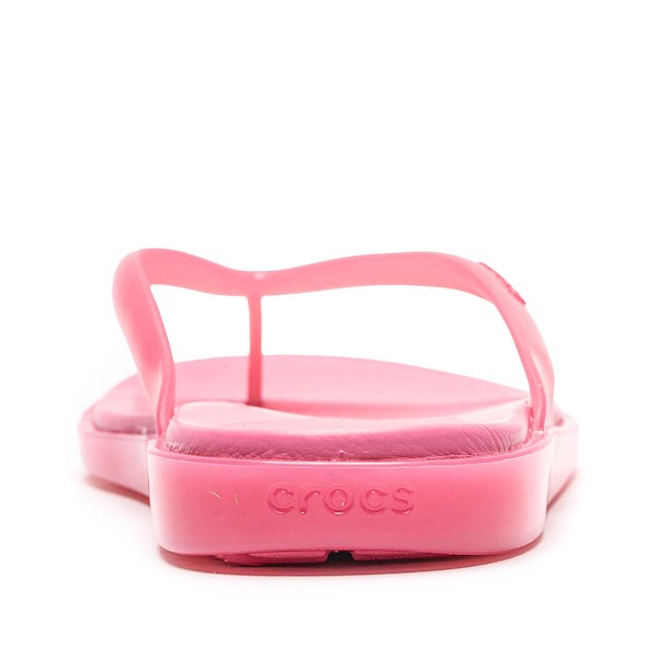 alternate view Womens Crocs Miami Jelly Round Toe Flip-Flop - Pink LemonadeALT4