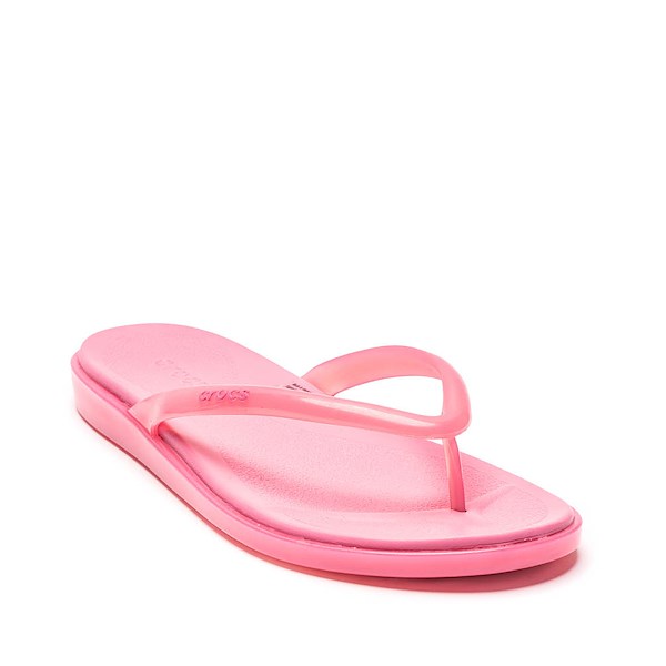 alternate view Womens Crocs Miami Jelly Round Toe Flip-Flop - Pink LemonadeALT5