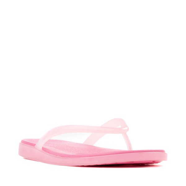 alternate view Womens Crocs Miami Jelly Round Toe Flip-Flop - Pink LemonadeALT5