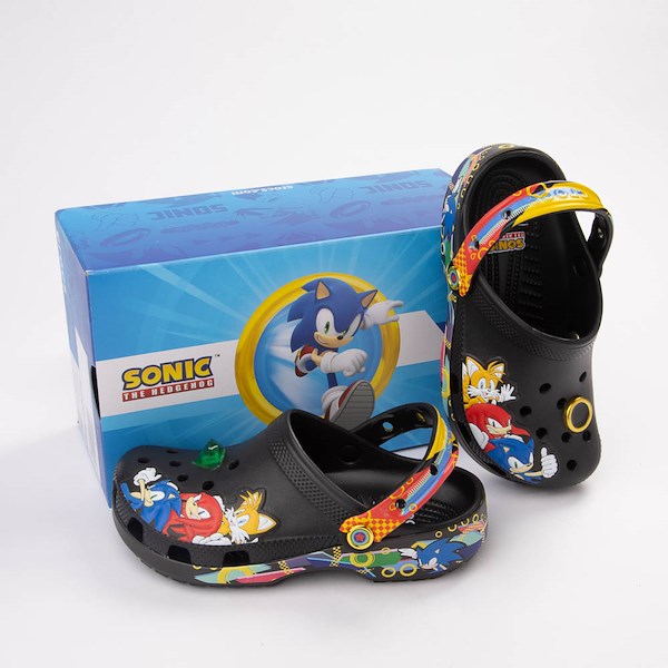 alternate view Sonic the Hedgehog&trade; x Crocs Classic Clog - Little Kid / Big Kid - BlackHERO