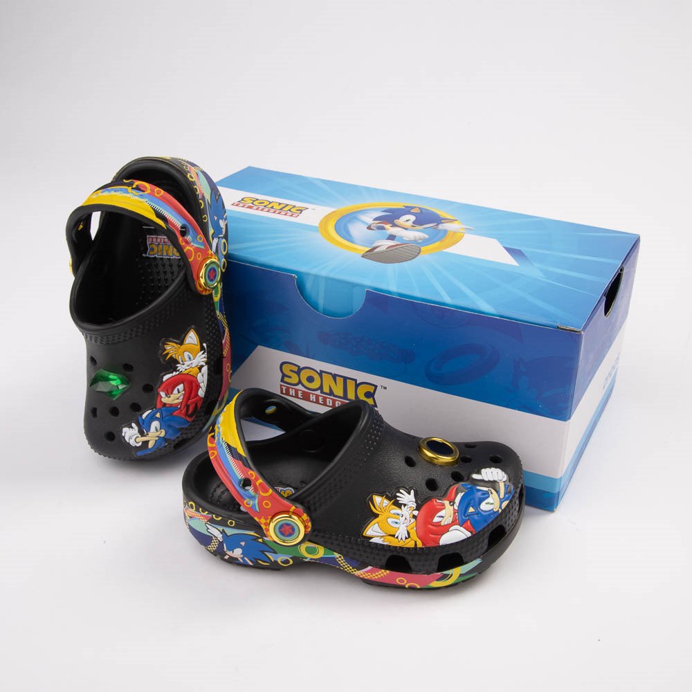 Sonic the Hedgehog&trade; x Crocs Classic Clog - Baby / Toddler - Black