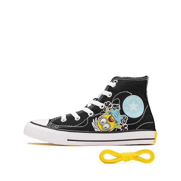 alternate view Converse x Minions Chuck Taylor All Star High-Top Sneaker - Little Kid - BlackALT1
