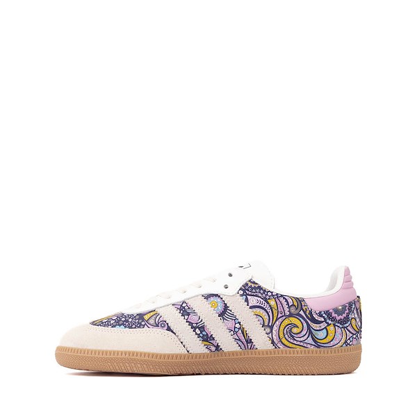 alternate view adidas Samba OG Athletic Shoe - Big Kid - Core White / Orchid Fusion / GumALT1