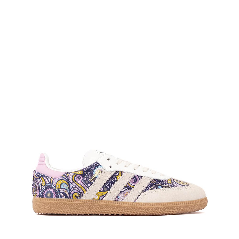 adidas Samba OG Athletic Shoe - Big Kid - Core White / Orchid Fusion / Gum