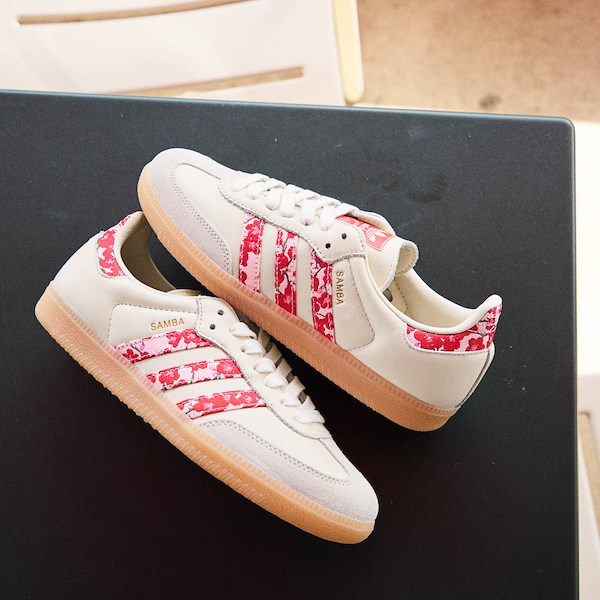 Womens adidas Samba OG Athletic Shoe - Off White / Pure Ruby Distilled Pink