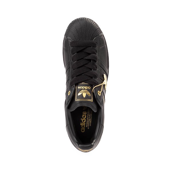alternate view adidas Superstar II Athletic Shoe - Core Black / Core Black / Gold MetallicALT2