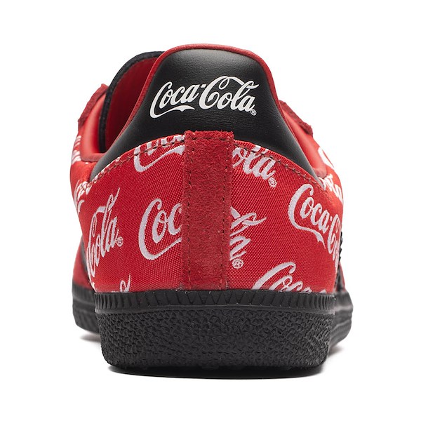 alternate view Mens adidas Coca-Cola Samba OG Athletic Shoe - Red / Core Black / Cloud WhiteALT4