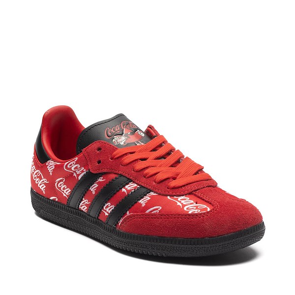 alternate view Mens adidas Coca-Cola Samba OG Athletic Shoe - Red / Core Black / Cloud WhiteALT5