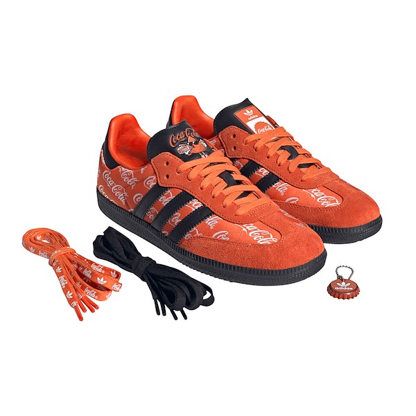 Chaussure sport adidas Coca-Cola Samba OG pour hommes  Rouge / Noir Blanc