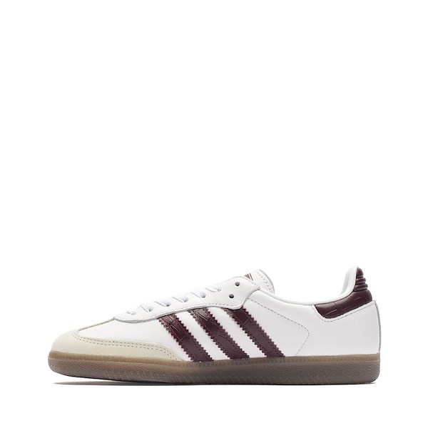 alternate view Womens adidas Samba OG Athletic Shoe - Cloud White / Maroon / GumALT1
