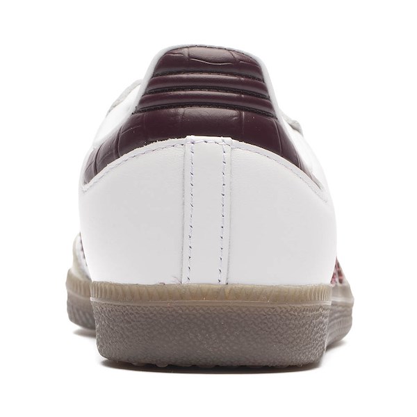 alternate view Womens adidas Samba OG Athletic Shoe - Cloud White / Maroon / GumALT4