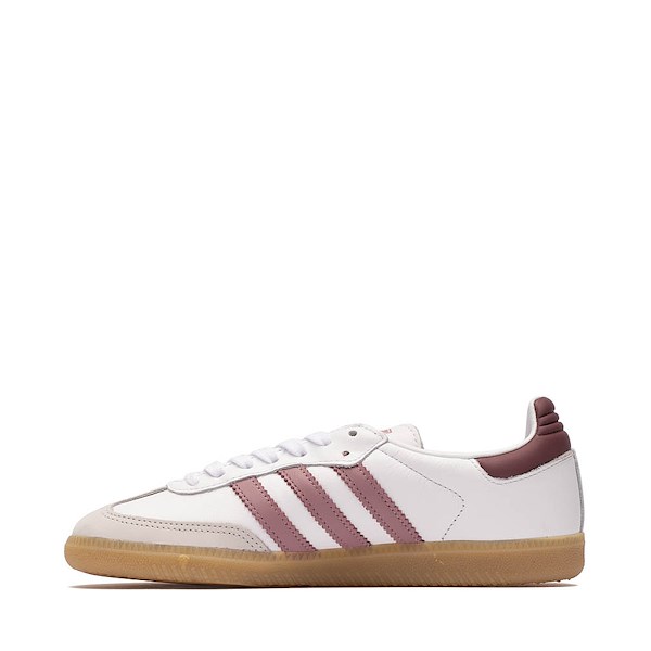 Womens adidas Samba OG Athletic Shoe - Cloud White / Magic Mauve Quiet Crimson