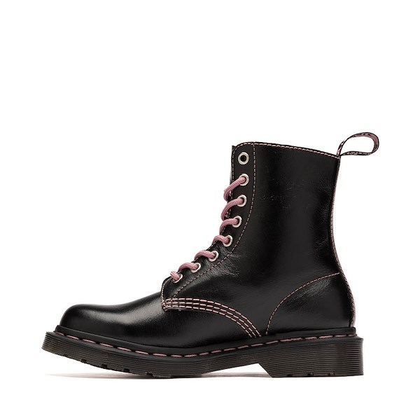 Botte à 8 œillets Dr. Martens 1460 Pascal coeurs + étoiles pour femmes - Noir