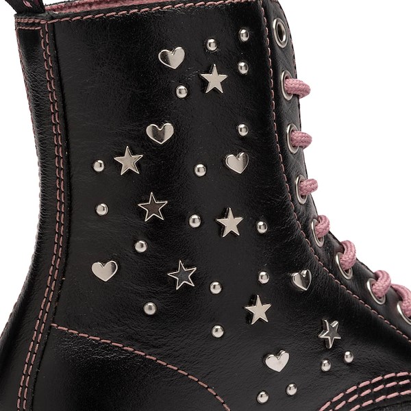 Botte à 8 œillets Dr. Martens 1460 Pascal coeurs + étoiles pour femmes - Noir