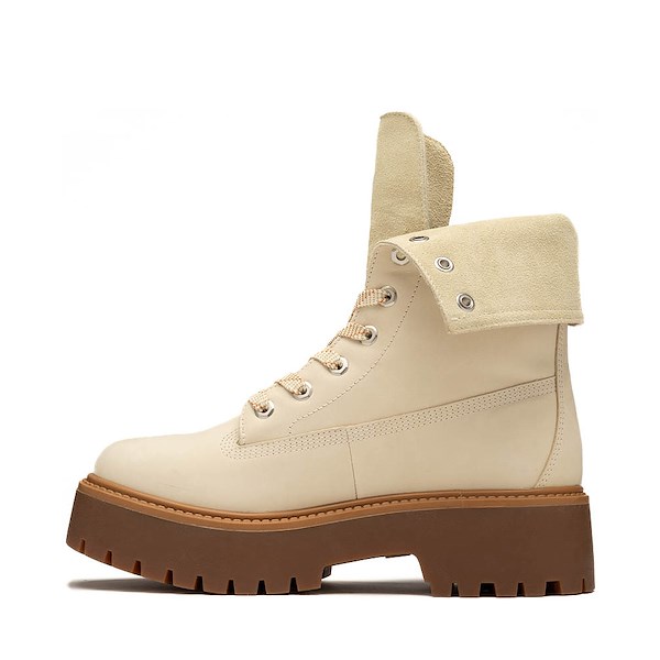 Womens Timberland Stone Street Platform Mid Boot - Light Beige