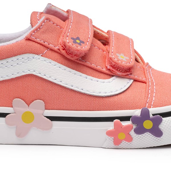 alternate view Vans Old Skool V Skate Shoe - Baby / Toddler - PinkALT1B