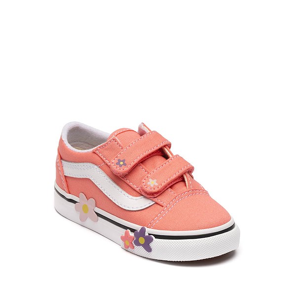 alternate view Vans Old Skool V Skate Shoe - Baby / Toddler - PinkALT5