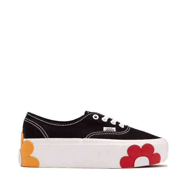 Vans Authentic Stackform Oversized Florals Skate Shoe - Black