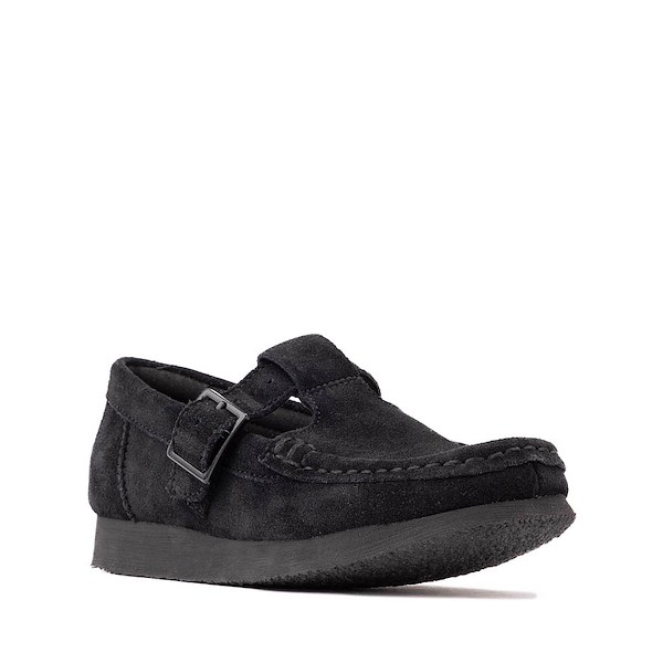 Haru Clarks WallabeeEVO Bt【UK8.5】 Clarks Wallabee Evo T-Bar Mocassin - Little Kid - Black