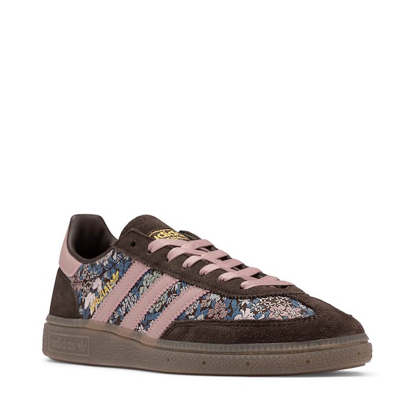 Womens adidas x Liberty London Handball Spezial Athletic Shoe - Aurora Coffee / Magic Mauve Gum
